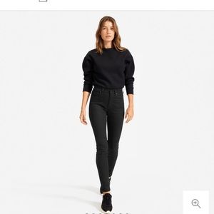 Everlane High Waisted Black Ankle Skinny Jean